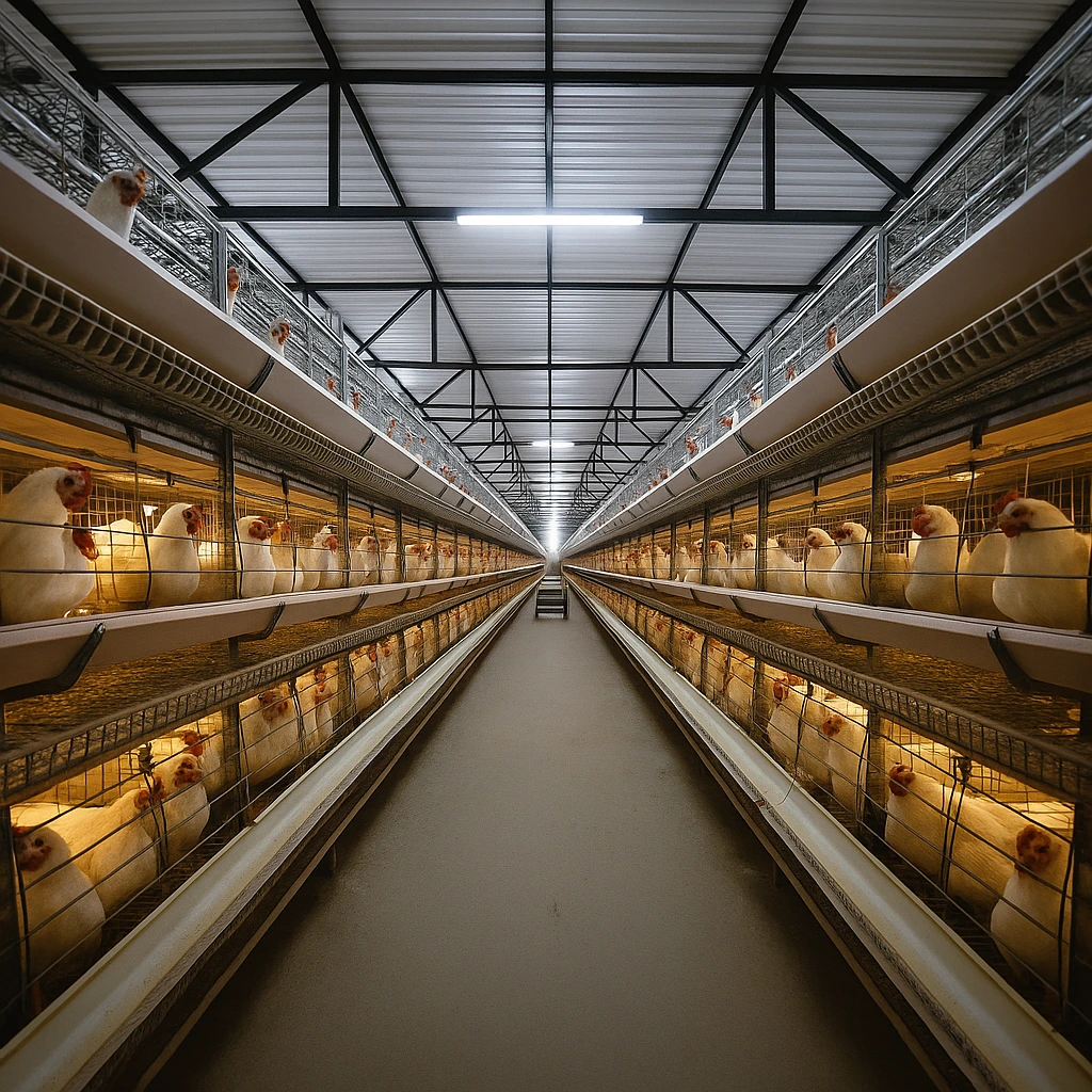 H Frame Breeder Battery Cage