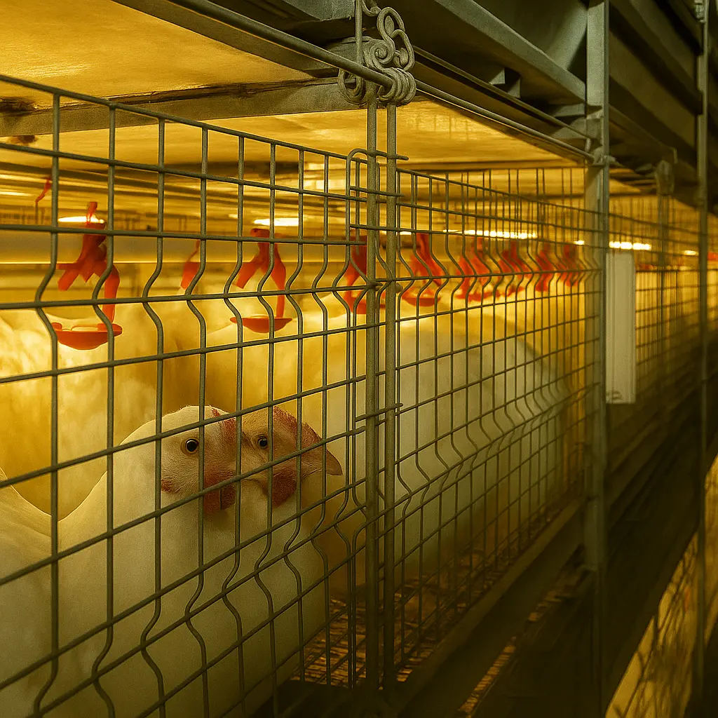 H Frame Broiler Battery Cage